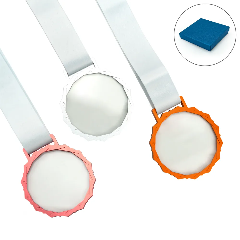 Glass Medal with Metal Frame