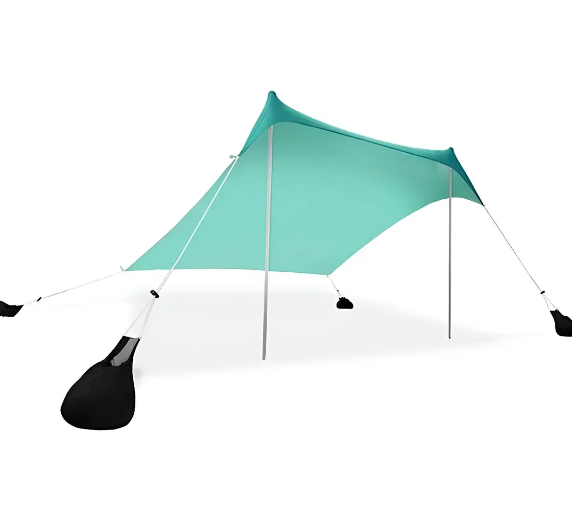 Beach Shade Canopy with Sandbags