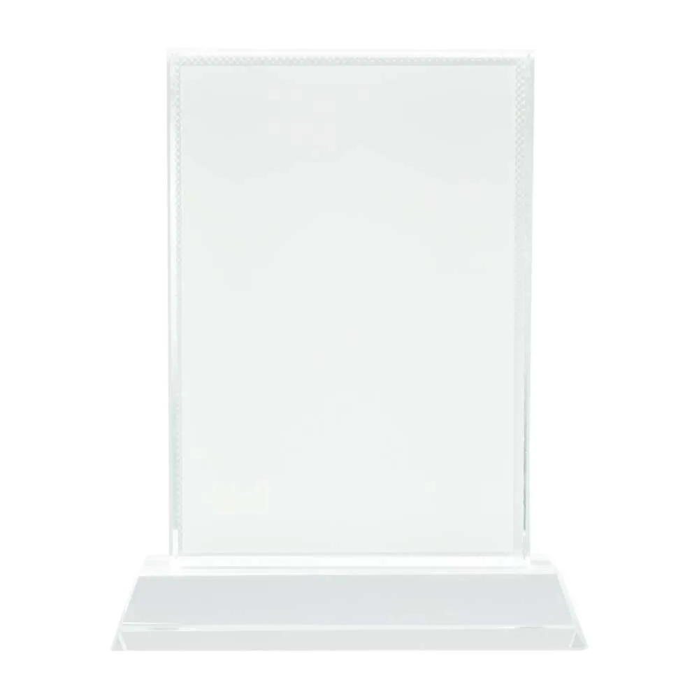 Rectangular Crystal Desk Award