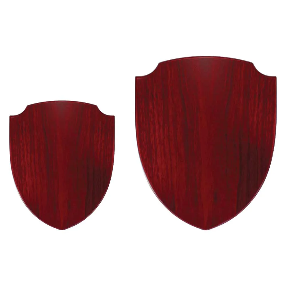 Shield-Shaped Wooden Award Plaque
