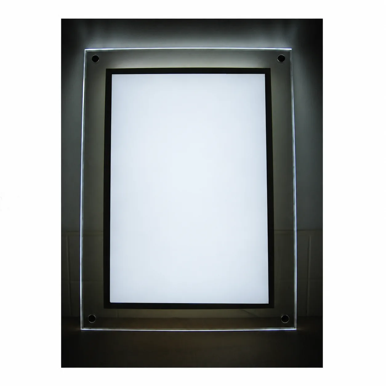 Large Acrylic LED Wall Light Box, 28 × 35.5 in