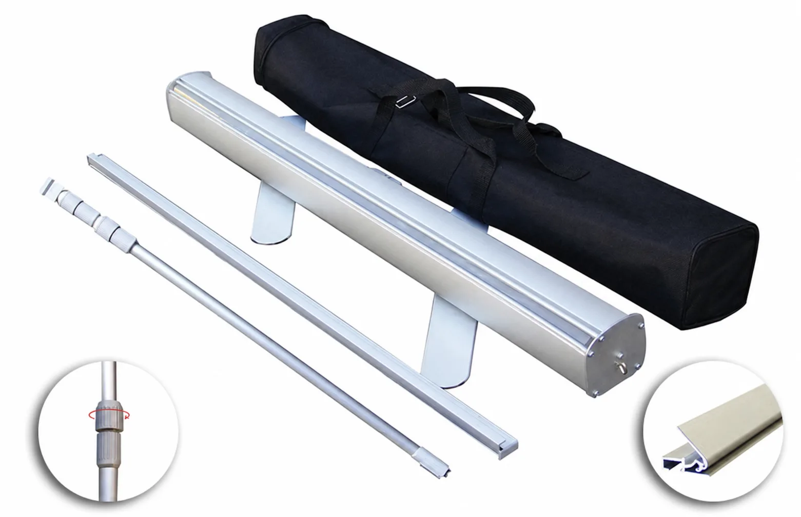 33 in Adjustable Retractable Banner Stand