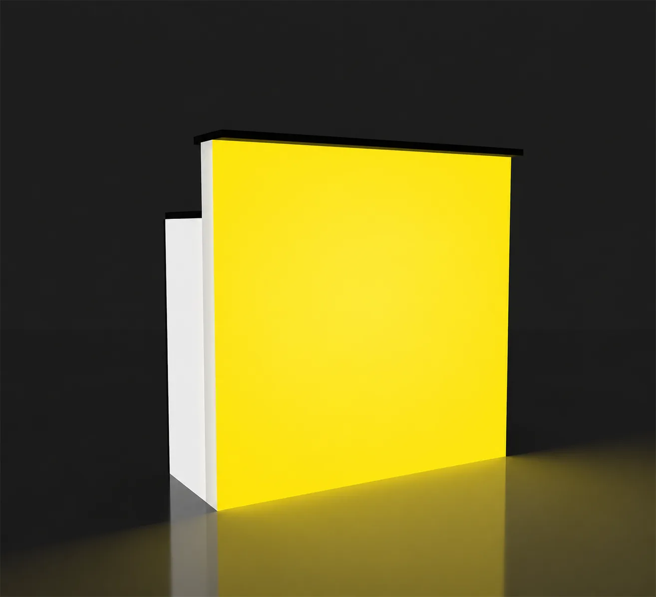 Backlit Display Counter with Storage