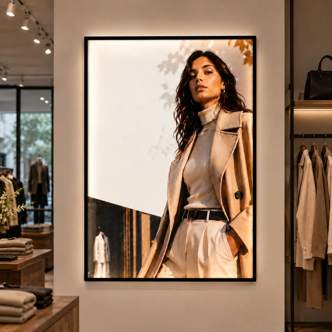 Wall-Mounted LED Display Lightbox