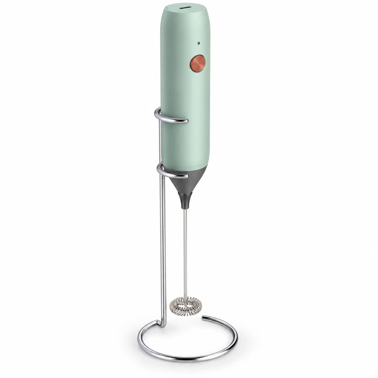 Rechargeable Handheld Milk Frother With Stand