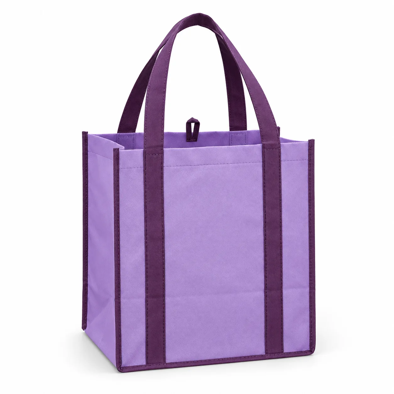 Wide-Gusset Non-Woven Grocery Tote